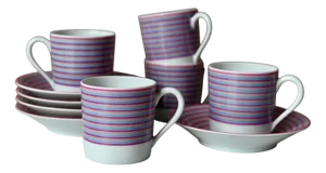 Limoges Porcelain Tea or Coffee Set by CH. Field Haviland, Set of 10