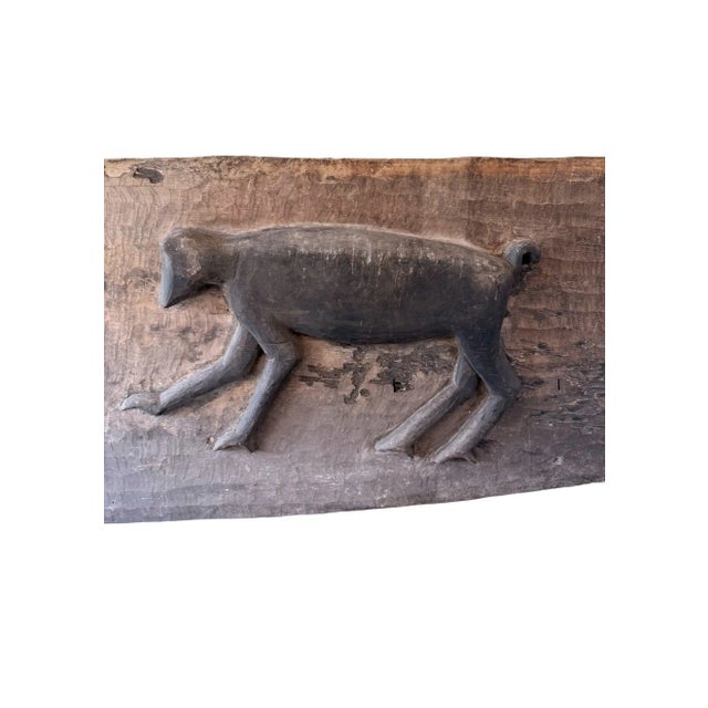 Striking Mentawai Tribal Door Panel Bilou Gibbon Carving C. 1900 For Sale - Image 11 of 11