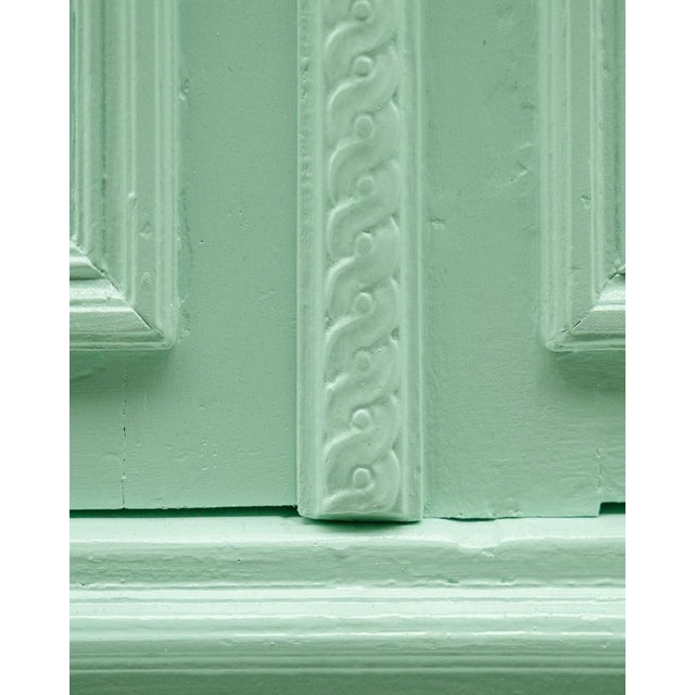 Louis XVI Style Mint Green Showcase Vitrine For Sale - Image 9 of 12