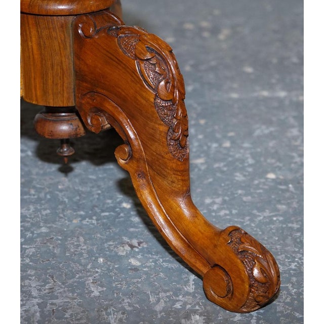 Gold Antique Marquetry Burr Walnut Pedestal For Sale - Image 8 of 13