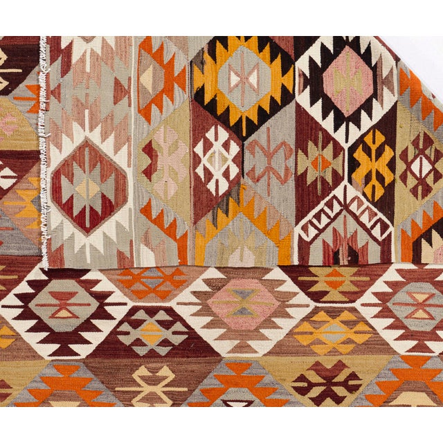 1940s Vintage Circa 1940 Turkish Kilim 5ft 4in X 9ft 4in For Sale - Image 5 of 15