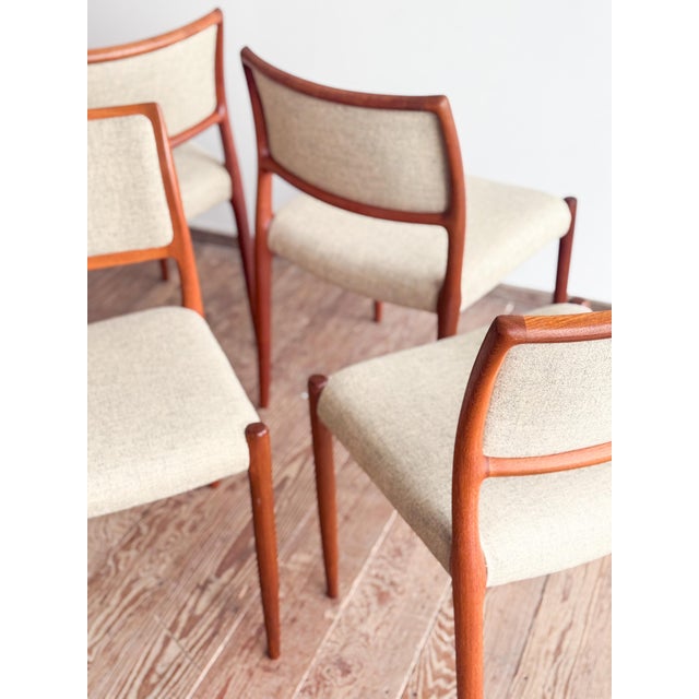 Dining Room Chairs by Niels O. Møller for J.L. Mollers, Set of 8 For Sale - Image 12 of 14