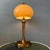 Vintage Mushroom Table Lamp with Brass Base For Sale - Image 11 of 11