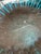 1960s Blenko Wayne Husted Ribbed Glass Ashtray 6112 S Persian Turquoise Blue 10 1/2" For Sale - Image 5 of 7