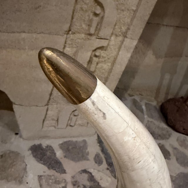 Hollywood Regency Faux Tusk Sculpture Marquis Collection of Beverly Hills For Sale - Image 13 of 16