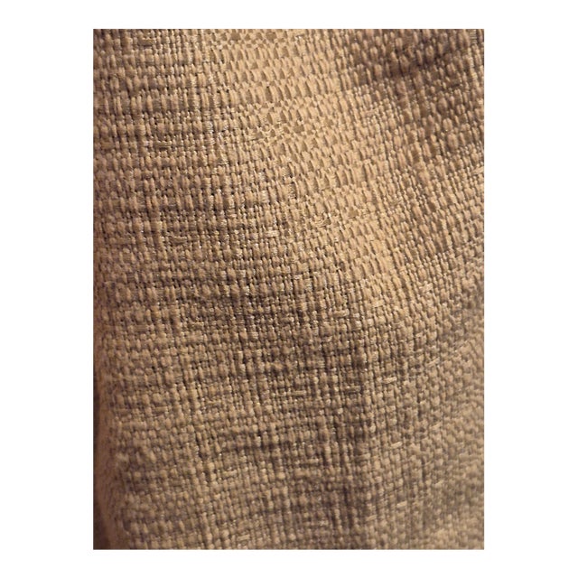 Scalamandre Designer Woven Silk Bourette in Caramel Chroma- 5 2/3 Yards For Sale