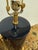 Ceramic Pottery Barn Navy Ceramic + Brass Table Lamps, Pair For Sale - Image 7 of 12