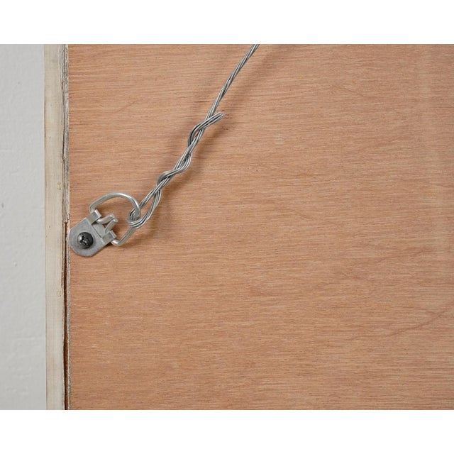 Hand Silvered Nine Pane Blue Wood Reclaimed Window Mirror For Sale - Image 9 of 9