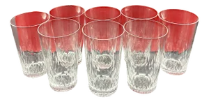 Écaille Glasses from Baccarat, Set of 8