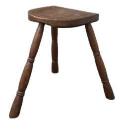 Late 19th Century French Farmhouse Milking Stool For Sale