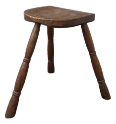 Late 19th Century French Farmhouse Milking Stool