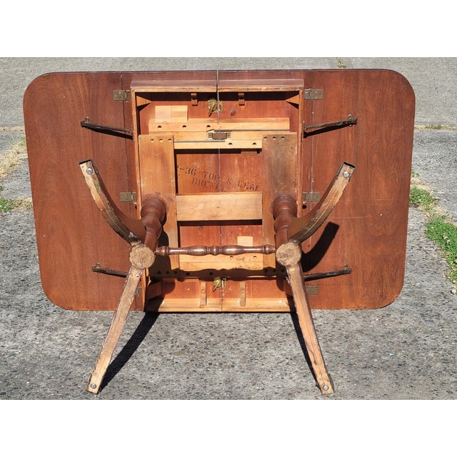 Mid Century Duncan Phyfe Table For Sale In Seattle - Image 6 of 7