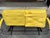 Vintage Homecrest Mid Century Modern Wire Metal Sofa W/ Yellow Vinyl Cushions For Sale - Image 18 of 18