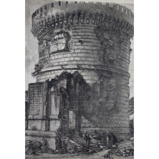 Traditional Giovanni Piranesi Etching of Ancient Roman Architecture, 18th Century, 1756 For Sale - Image 3 of 5