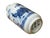 Small Blue White Handpaint Scenery Graphic Porcelain Vase For Sale - Image 9 of 10
