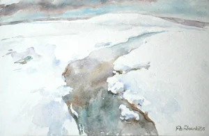 Andrzej Pańkowski, Snow, Watercolour on Paper, 2005