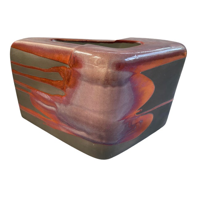 1970s Tony Evans Raku Vase For Sale