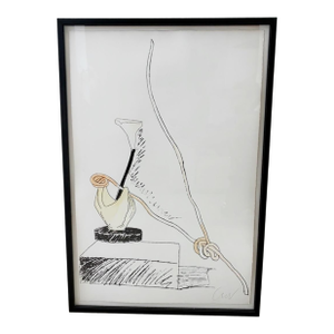 1970s Andy Warhol Signed Hand-Colored Screenprint