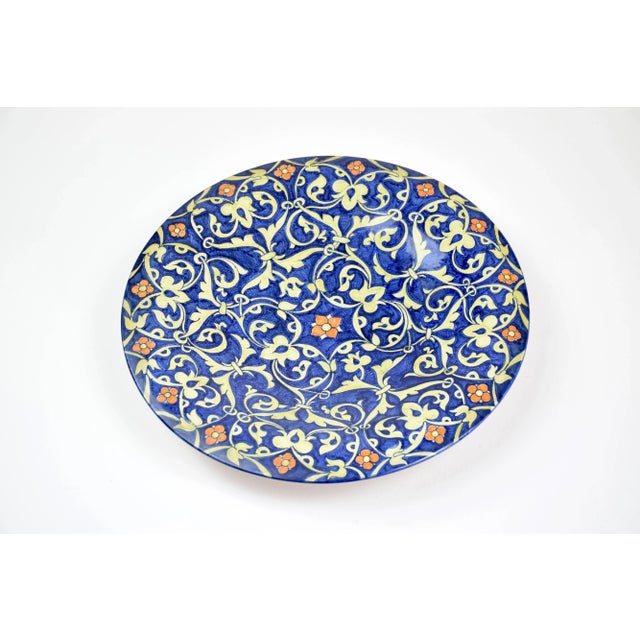 Mid 20th Century Mid 20th Century Italian Hand-Painted Centerpiece Dish, 1930-1940 For Sale - Image 5 of 8