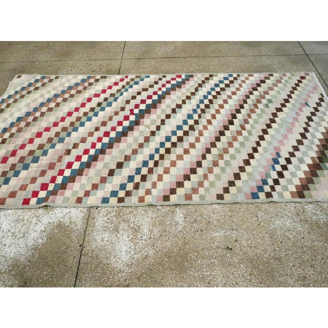 Galerie Shabab Collection Mid-20th Century Turkish Anatolian Distressed Rug For Sale In New York - Image 6 of 9