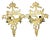 Brass Pair of Vintage Cast Brass Lovebird Wall Candle Sconces – Hollywood Regency / French Country For Sale - Image 8 of 15