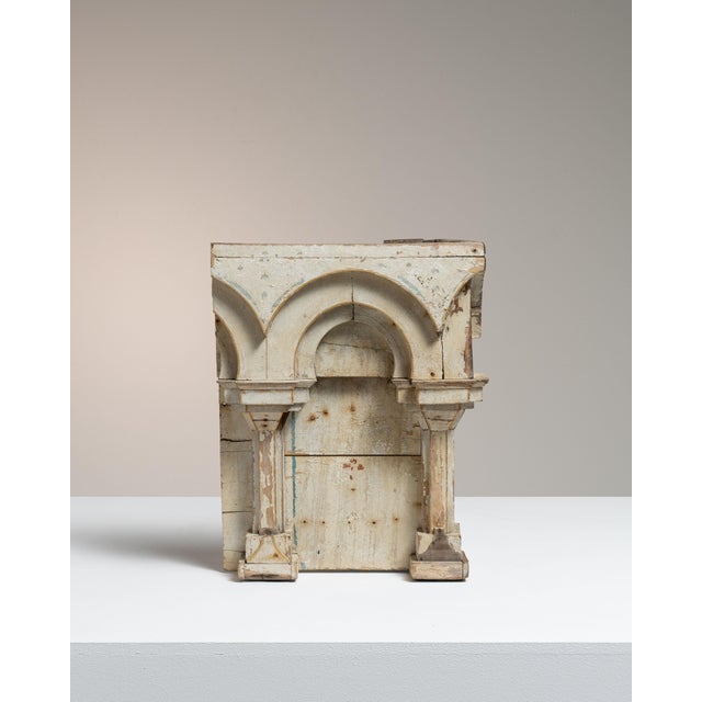 Early 19th Century France Neoclassical Antique White Wood Decorative Object For Sale - Image 15 of 15