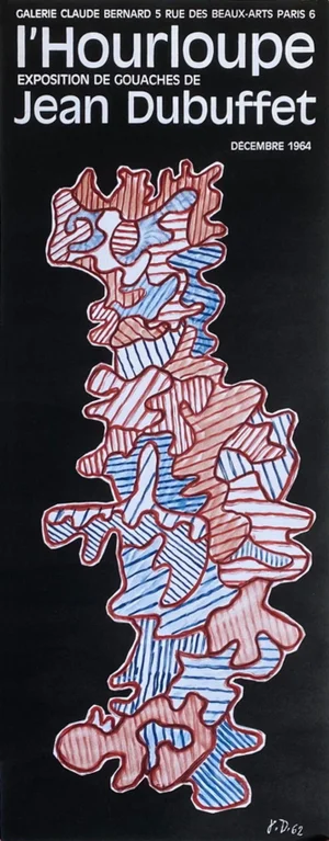 1964 Jean Dubuffet Claude Bernard Gallery Poster