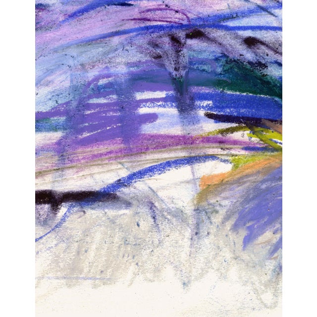 Purple "Violette" Contemporary Abstract Expressionist Print in Shades of Violet - 24" X 30" For Sale - Image 8 of 9