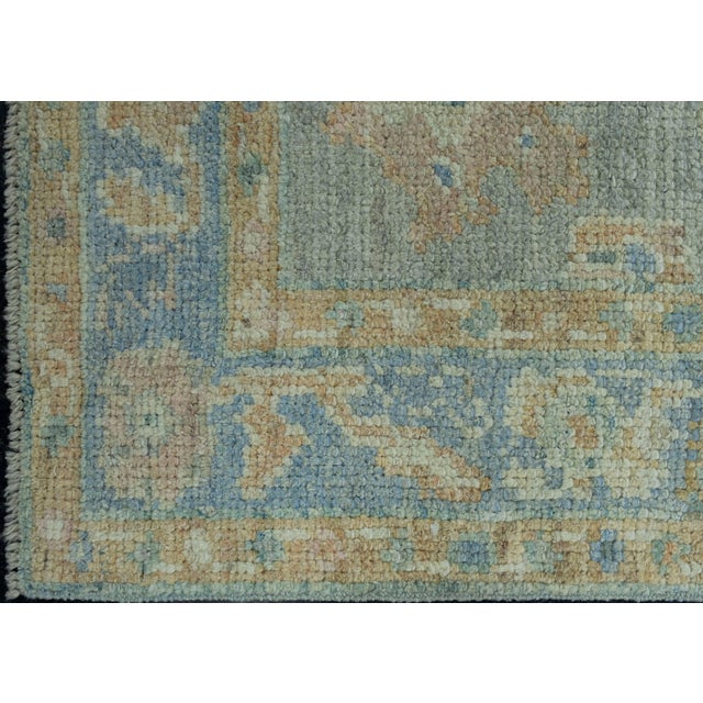 Turkish Oushak Rug 1'11" x 3'3" #17502 For Sale - Image 4 of 8
