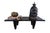 Black Lg Vintage African Senufo Stool / Coffee Table I Coast 38" W For Sale - Image 8 of 8