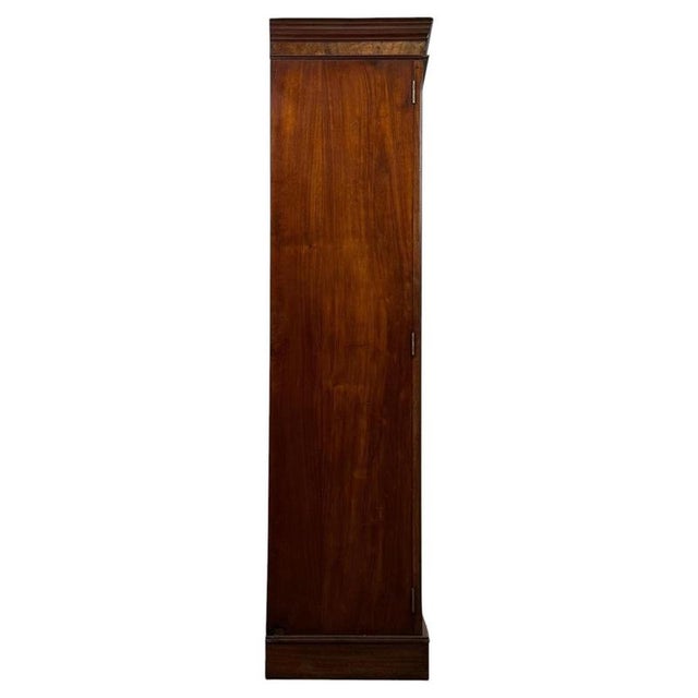 Antique Early 20th Century English Edwardian Walnut Wardrobe For Sale - Image 5 of 10