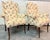 Lovely pair of wingback chairs from 60's. American Classical/English Traditional style. Elegant long legs. Comfortable and...