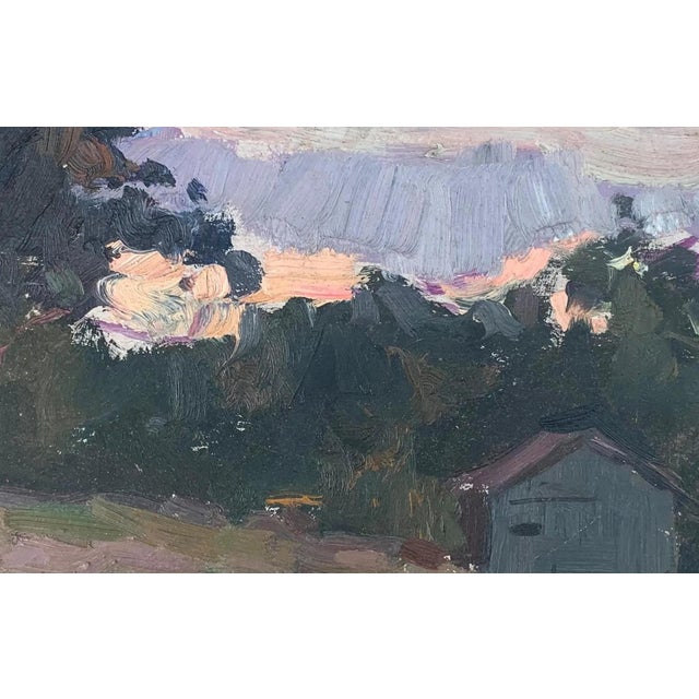 Ukrainian Impressionism Oil Painting, Rural Landscape, 1960s 23-36 For Sale - Image 4 of 6