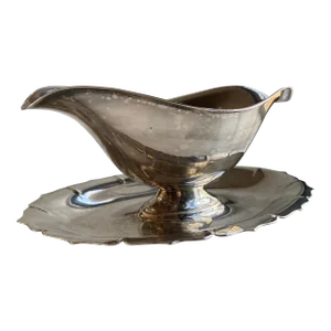 Vintage International Silver Plate Gravy Boat