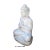 This is a Chinese Sitting Buddha Amitabha Shakyamuni carved from white color marble stone. It has a simple meditation...