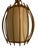 Wood Wicker Pendant Light from Louis Sognot, 1960s For Sale - Image 7 of 10