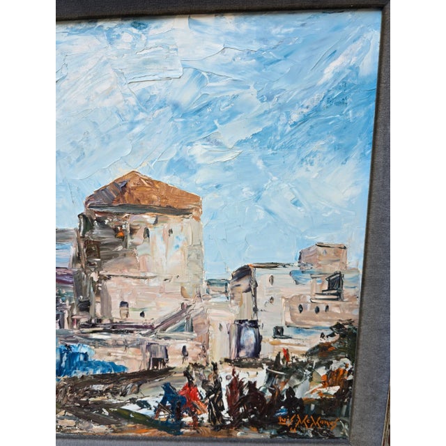 French French Scene Oil Painting For Sale - Image 3 of 8