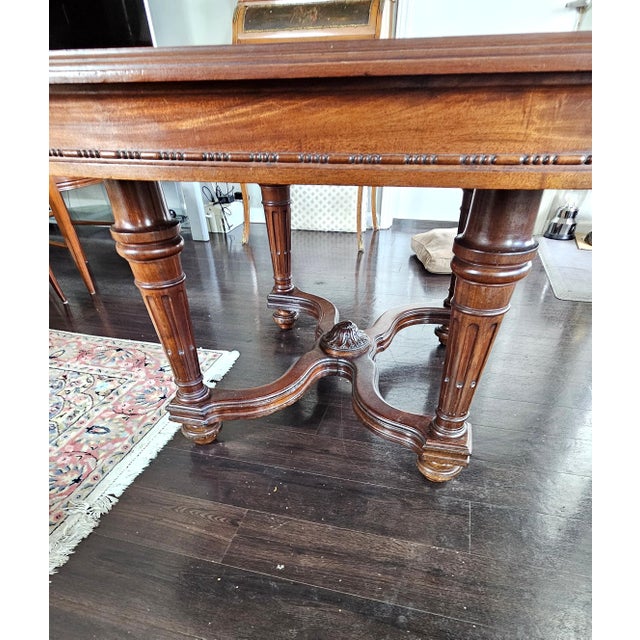 1920s 1 Antique Dinner Table and 4 Chairs - Set of 5 For Sale - Image 17 of 18