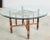 Late 20th Century McGuire Organic Modern Bamboo Rattan Round Dining Table For Sale - Image 5 of 13