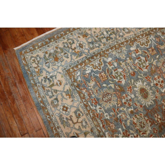 Stunning Antique Persian Bibikabad Room Rug , 9' X 12' For Sale In New York - Image 6 of 9