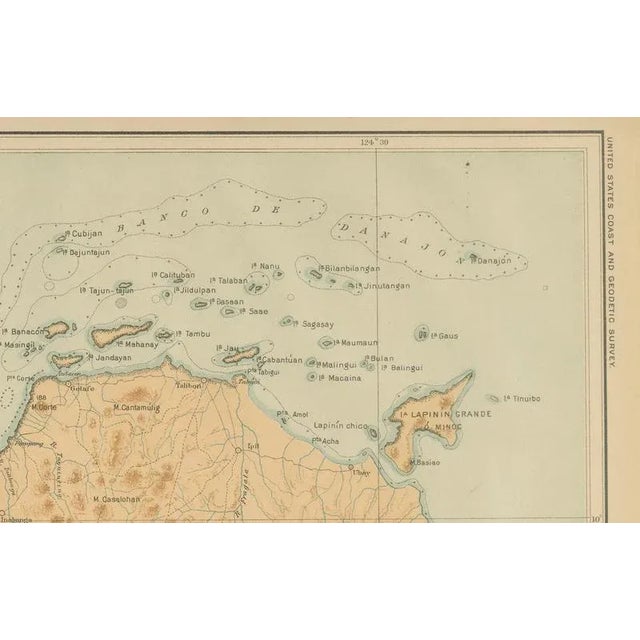 Late 19th Century Map of the Island of Bohol, 1899 For Sale - Image 5 of 9