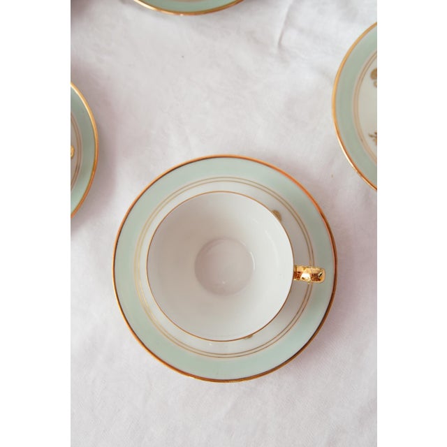 Ceramic French Porcelain Tea or Coffee Service for 12 from Limoges, 1950s, Set of 27 For Sale - Image 7 of 9