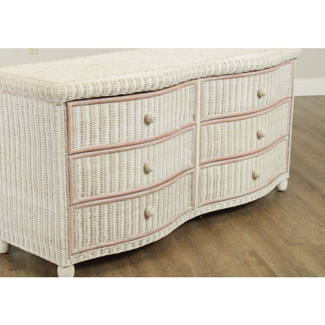 Vintage Painted Wicker 6 Drawer Dresser Chairish