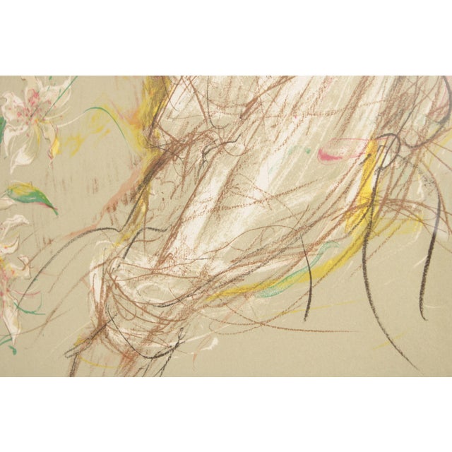 Printmaking Materials Late 20th Century Jacques Pecnard 'Claudine' Lithograph, Custom Framed For Sale - Image 7 of 13