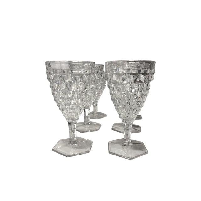 Mid-Century Modern Mid 20th Century Fostoria Water Goblets - 6 pcs For Sale - Image 3 of 13