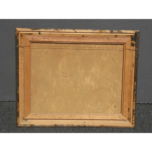 Vintage Oil on Canvas Picture Painting of Trees Signed by Grace Snow For Sale - Image 12 of 13