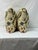 Custom-tailored 21”x21” pillows in Robert Allen Jardin Lila jute linen. Hidden zipper closures, serged seams. Feather/down...