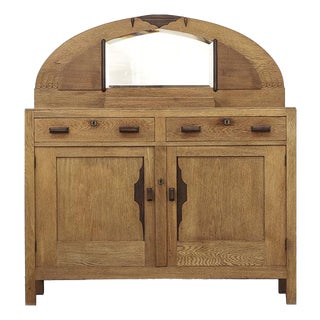 Antique Oak Art-Deco Dresser For Sale