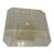 Amazing Vintage Postmodern Travertine Pyramid Coffee Table For Sale