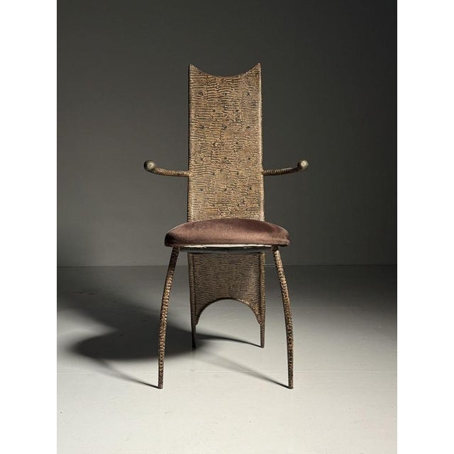 Metal Postmodern Lounge Chair, 1990 For Sale - Image 7 of 14